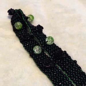 💚Beaded Headband / Hat Band